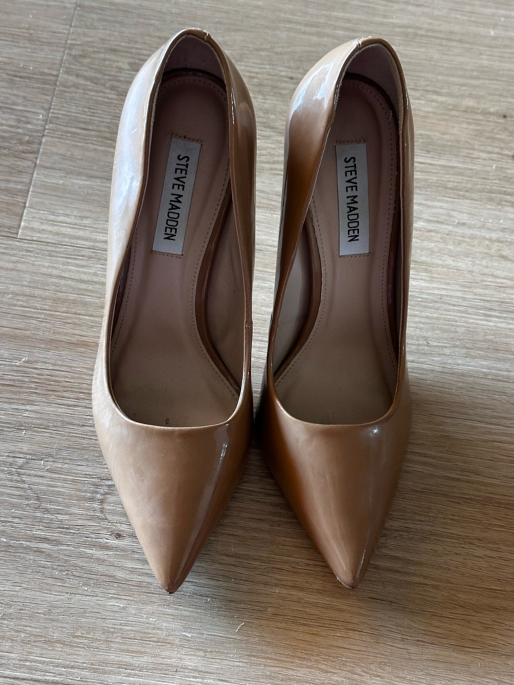 Classic Women's Pointed Toe High Heel Pumps in Tan Brown
